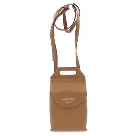 Borsa a tracolla in pelle EMPORIO ARMANI Marrone
