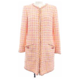 Chanel Mantel Pink Weiß Gelb