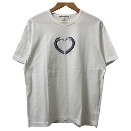 Camiseta de algodón Junya Watanabe Comme des Garcons ABEL EMMANUEL Negro Plata Blanco