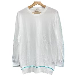 Punto de algodón Hermès Blanco
