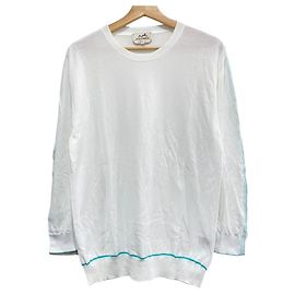 Malha de algodão Hermès Branco