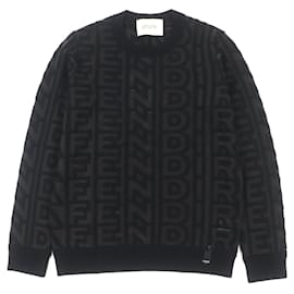 Wollpullover Fendi×Marc Jacobs Braun Schwarz