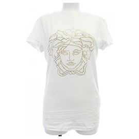 Camiseta de algodón Versace Blanco