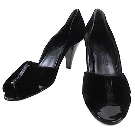 Chanel Leder Pumps Schwarz