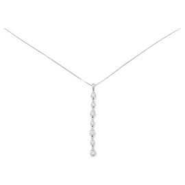 Autre Marque Au750 Diamant Halskette Silber