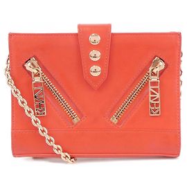 Borsa a tracolla in pelle Kenzo Rosso