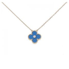Collana Van Cleef & Arpels Vintage Alhambra 750 Oro Giallo e Diamante D'oro