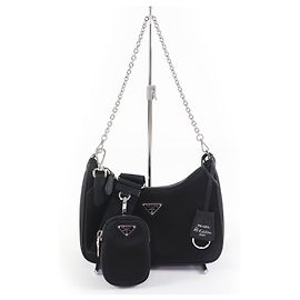 Borsa a tracolla Prada Re-Edition Nero