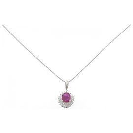 Autre Marque Collier en platine Rouge