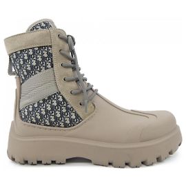 Botas de couro Dior Marrom