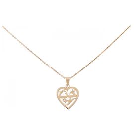 Autre Marque Colar de ouro rosa Au750 e diamantes Rosa