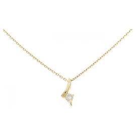 Autre Marque Collier en diamant Au750 Doré