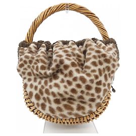Autre Marque ebagos Woven Handbag Brown Beige