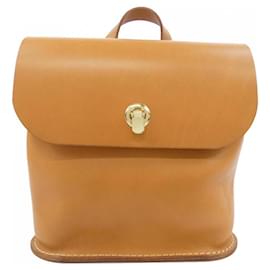 Autre Marque HERZ Leather Backpack Brown