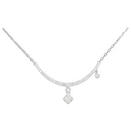 Autre Marque Au750 Diamant Halskette Silber