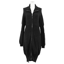 Robe en maille Chanel 08A P33445 Cachemire Alpaga Marron Gris anthracite