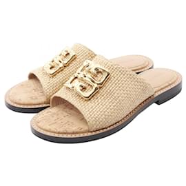 Sandali Givenchy 4G Liquid Raffia Beige