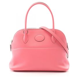 Hermès Bolsa de couro Hermes Bolide27 Rosa