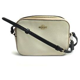 Bolsa Camera de Couro COACH Bege