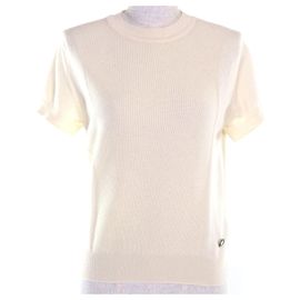 Hermès Top de malha de cashmere Hermes Branco Fora de branco