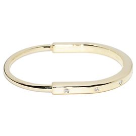 Tiffany & Co Bracciale Tiffany Lock in oro Au750 e diamanti Misura 19.5cm D'oro
