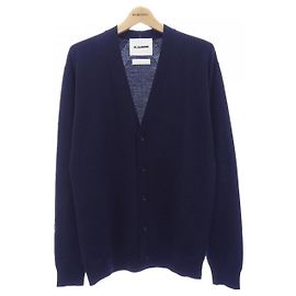 Jil Sander Wollstrickjacke Blau Marineblau