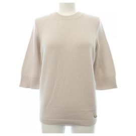 Chanel Kaschmir Stricktop Beige Beige