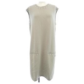 Chanel Kleid aus Kaschmir-Mischung Braun