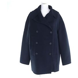 Christian Dior Cashmere Coat Blue Navy blue