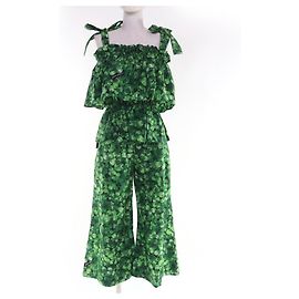 Dolce & Gabbana Dolce&Gabbana Clover Pattern Cotton Set Green