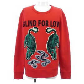 Sweatshirt en coton Gucci Rouge