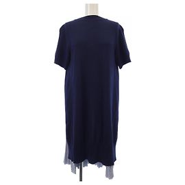 Sacai Kleid Weiß Blau Marineblau