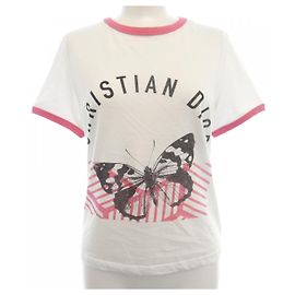 Camiseta de algodão Christian Dior Branco