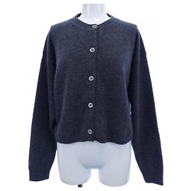 Cardigan de lã MIU MIU com logótipo Miu Miu Marrom