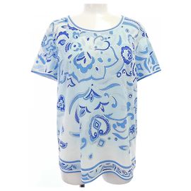 LEONARD FASHION Top White Blue
