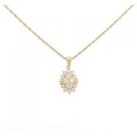 Autre Marque Collier en diamant Au750 Doré