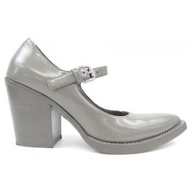 Prada Brushed Leather Pumps Brown