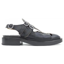 Jil Sander Leather Sandals Black