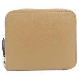 Hermès Monedero Silk'in Hermes Amarillo