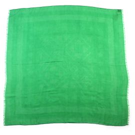 Hermès Sciarpa in cashmere Hermes Sellier Verde
