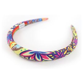 Hermès Tiara de seda Hermes Elsa Wild Singapore Multicor