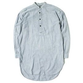 Ralph Lauren Vestido de algodón a rayas RRL Azul