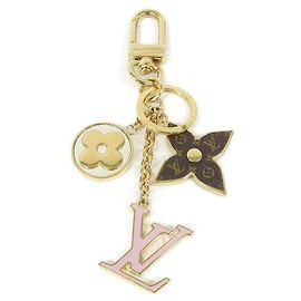 Chaveiro Louis Vuitton Spring Street Marrom Dourado