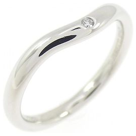 Tiffany & Co. Curved 1P Platinum Ring Other