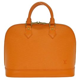 Bolsa Louis Vuitton Alma em couro Epi PM Laranja