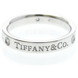 Tiffany & Co. Flacher Ring Platin Silber