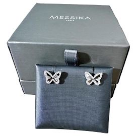 Messika Butterfly Fly Diamant-Ohrringe aus Platin Silber