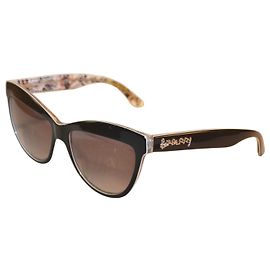 Burberry B4267 Black Patterned Sunglasses Black