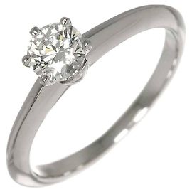 Tiffany & Co. Platinum 950 Solitaire Band Ring Other