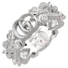 Gucci Flora #8 Diamond Band Ring Other